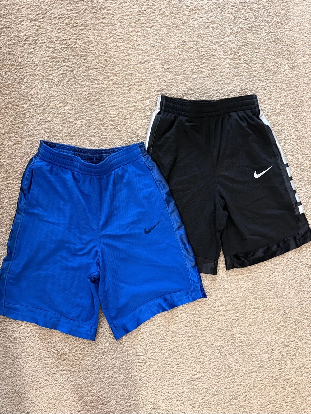 Nike Boys' Blue and Black Athletic Shorts Duo